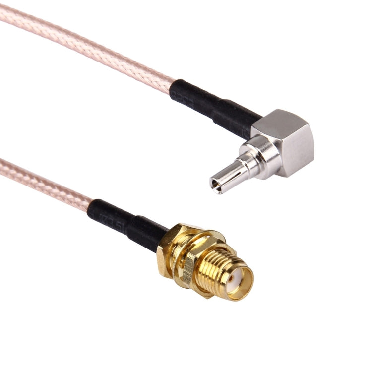 Cable CRC9 macho a SMA hembra de 15 cm, CRC9 90° Elbow to SMA (Braided)