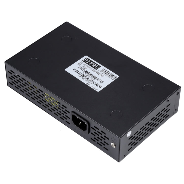 Conmutador POE de 8 puertos de 10/100Mbps, conmutador de red IEEE802.3af de alimentación a través de Ethernet para cámara IP, dispositivos AP de teléfono VoIP, 8 Ports Black