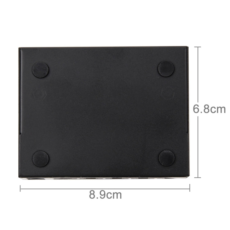 Conmutador POE de 5 puertos de 10/100Mbps, conmutador de red IEEE802.3af de alimentación a través de Ethernet para cámara IP, dispositivos AP de teléfono VoIP, 5 Ports Black