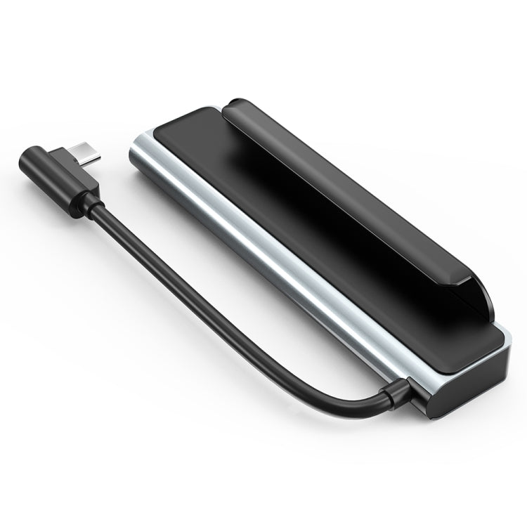 AD-065 6 en 1 USB-C / Type-C a 4K HDMI + Ranura para tarjeta SD / TF + Type-C + 2 USB 3.0 HUB de estación de acoplamiento multifuncional estilo clip trasero, 6 In 1 Back Clip Style