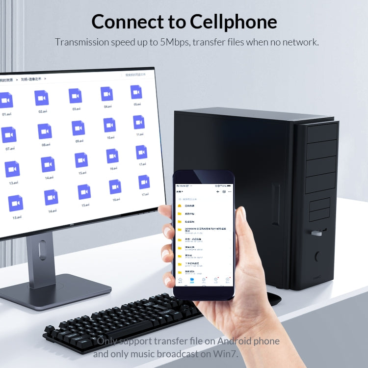 Adaptador ORICO BTA-608 Bluetooth 5.0, BTA-608