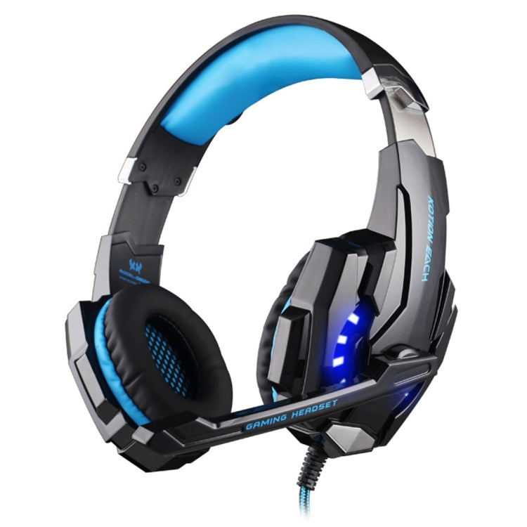 KOTION EACH G9000 Auriculares para juegos de 3,5 mm Auriculares con diadema con micrófono Luz LED para computadora portátil / tableta / teléfonos móviles, longitud del cable: aproximadamente 2,2 m, G9000