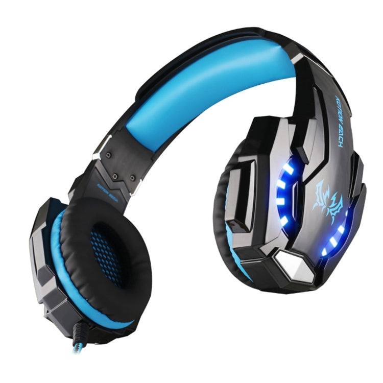 KOTION EACH G9000 Auriculares para juegos de 3,5 mm Auriculares con diadema con micrófono Luz LED para computadora portátil / tableta / teléfonos móviles, longitud del cable: aproximadamente 2,2 m, G9000