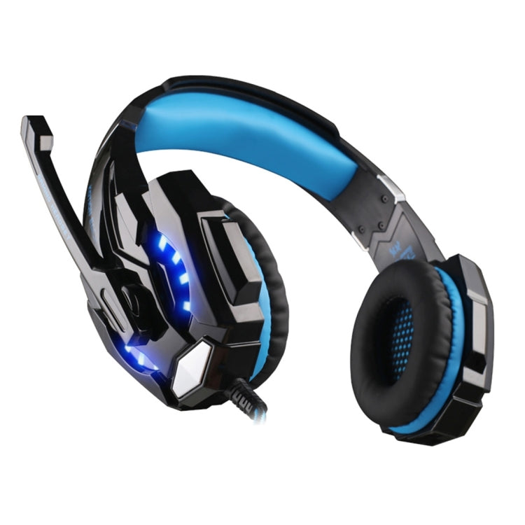 KOTION EACH G9000 Auriculares para juegos de 3,5 mm Auriculares con diadema con micrófono Luz LED para computadora portátil / tableta / teléfonos móviles, longitud del cable: aproximadamente 2,2 m, G9000