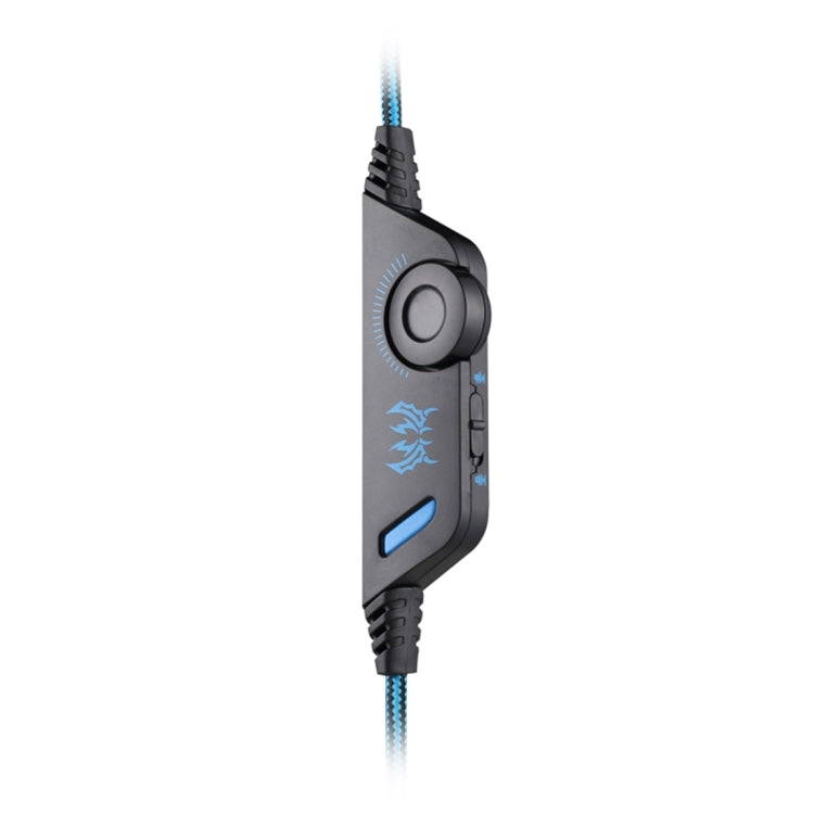 KOTION EACH G9000 Auriculares para juegos de 3,5 mm Auriculares con diadema con micrófono Luz LED para computadora portátil / tableta / teléfonos móviles, longitud del cable: aproximadamente 2,2 m, G9000