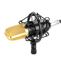 FIFINE F-700 Micrófono de grabación de sonido de condensador profesional con soporte antivibración para transmisión de radio en estudio y transmisión en vivo, puerto para auriculares de 3,5 mm, longitud del cable: 2,5 m