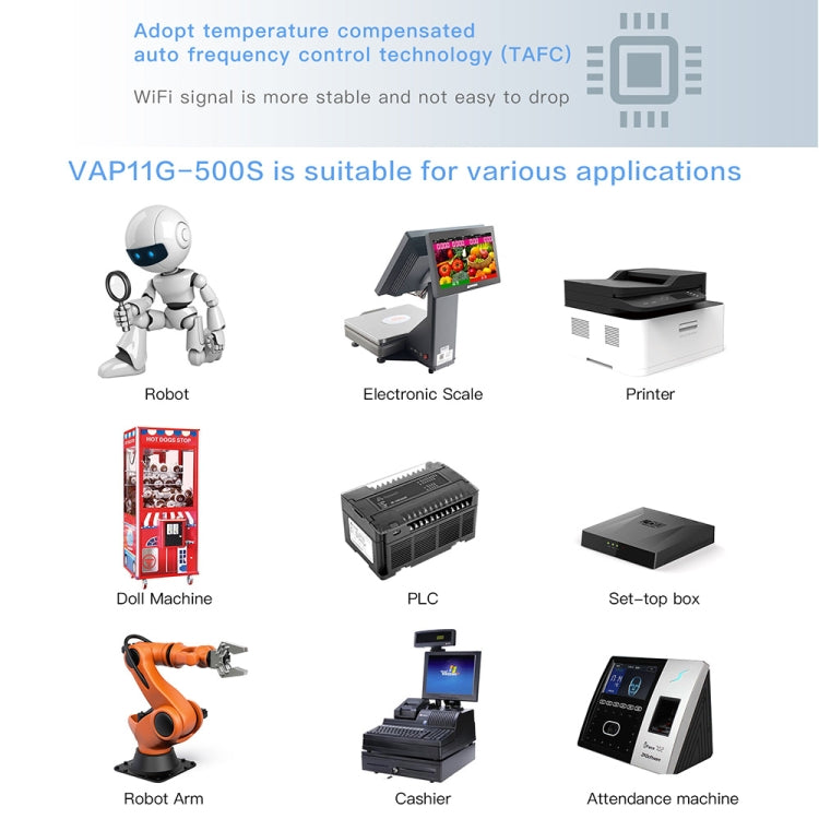 VONETS VAP11G-500S CPE de alta potencia 20dbm Mini WiFi 300Mbps puente WiFi repetidor amplificador de señal, punto a punto inalámbrico para exteriores, sin obstáculos, VAP11G-500