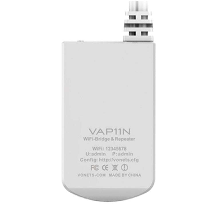 VONETS VAP11N Mini WiFi 300Mbps Repetidor Puente WiFi, Mejor Socio de Dispositivo IP/Cámara IP/Impresora IP/XBOX/PS3/IPTV/Skybox, VAP11N