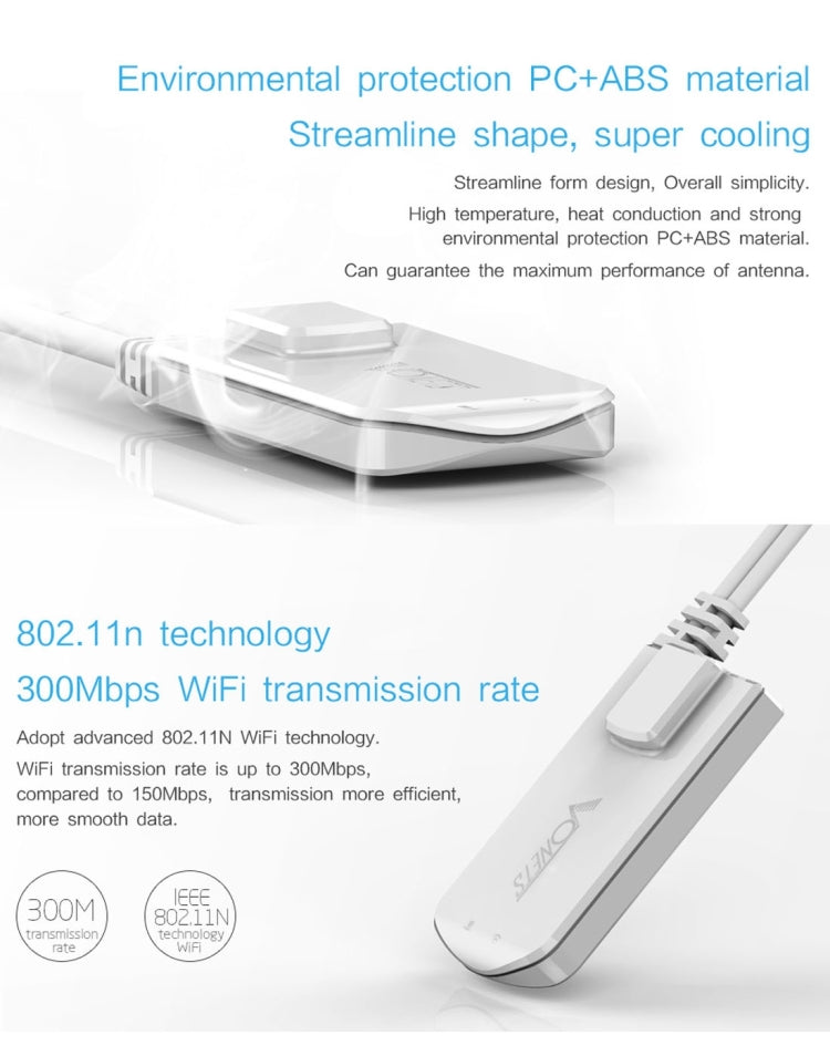 VONETS VAP11N Mini WiFi 300Mbps Repetidor Puente WiFi, Mejor Socio de Dispositivo IP/Cámara IP/Impresora IP/XBOX/PS3/IPTV/Skybox, VAP11N