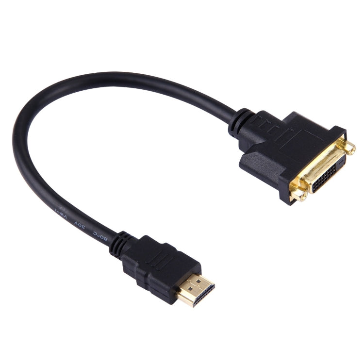 Cable adaptador HDMI macho a 24+1 DVI hembra de 30 cm, Length: 30cm