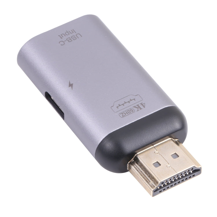 2 en 1 4K 60Hz HDMI macho a carga USB-C / Tipo-C + Adaptador USB-C / Tipo-C hembra, HDMI