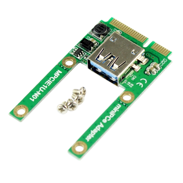Mini PCI-E Ranura para tarjeta Expansión MPCIE a USB 2.0 Adaptador de interfaz Tarjeta vertical