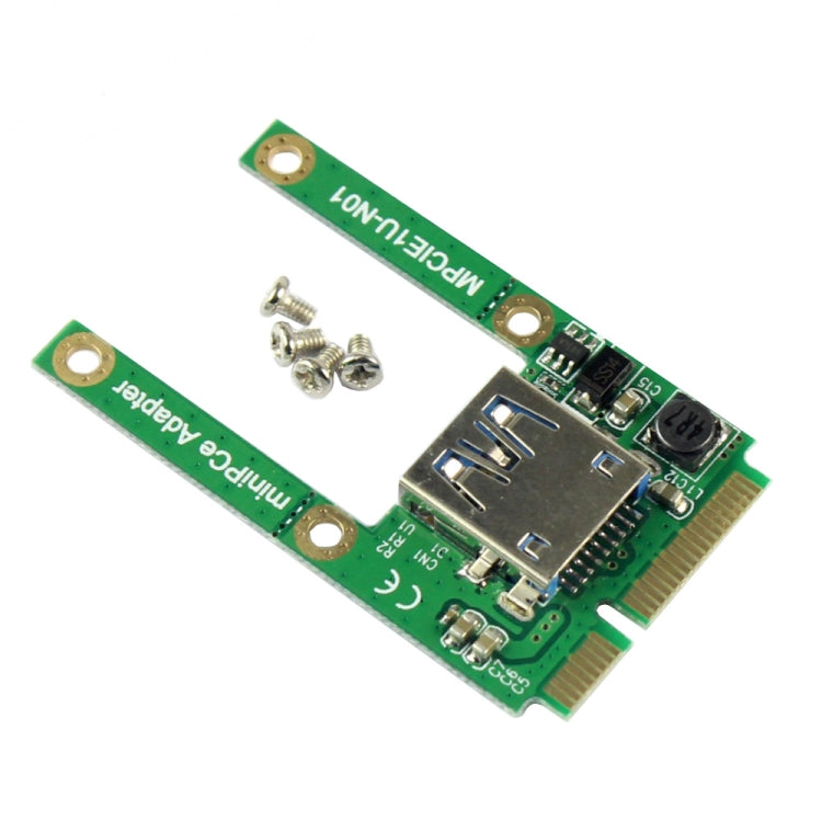 Mini PCI-E Ranura para tarjeta Expansión MPCIE a USB 2.0 Adaptador de interfaz Tarjeta vertical