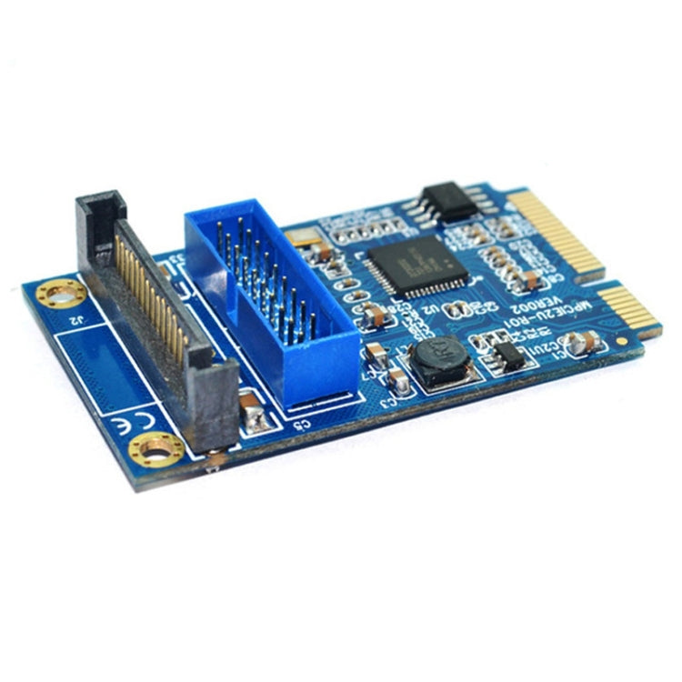 Tarjeta de expansión para PC de escritorio MINI PCI-E a USB 3.0 frontal de 19 pines, 19 Pin Power