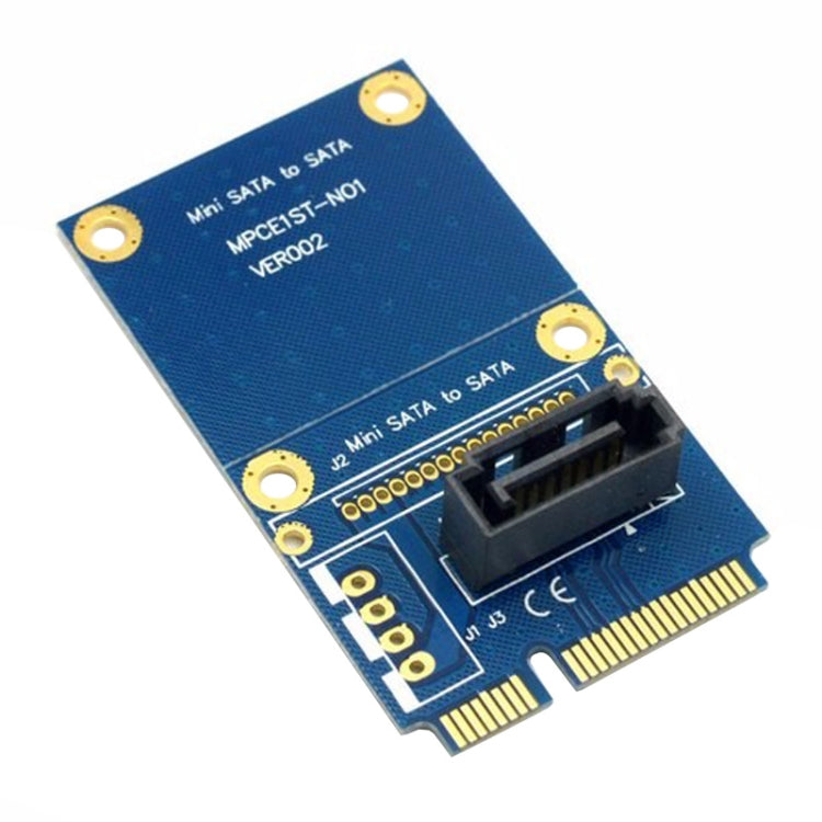 Tarjeta adaptadora de expansión de disco duro MINI SATA a SATA Mini PCI-E HDD de 7 pines