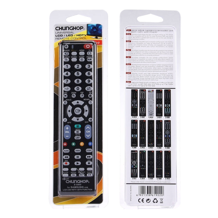 CHUNGHOP E-S903 Mando a distancia universal para SAMSUNG LED LCD HDTV 3DTV, for SAMSUNG TV