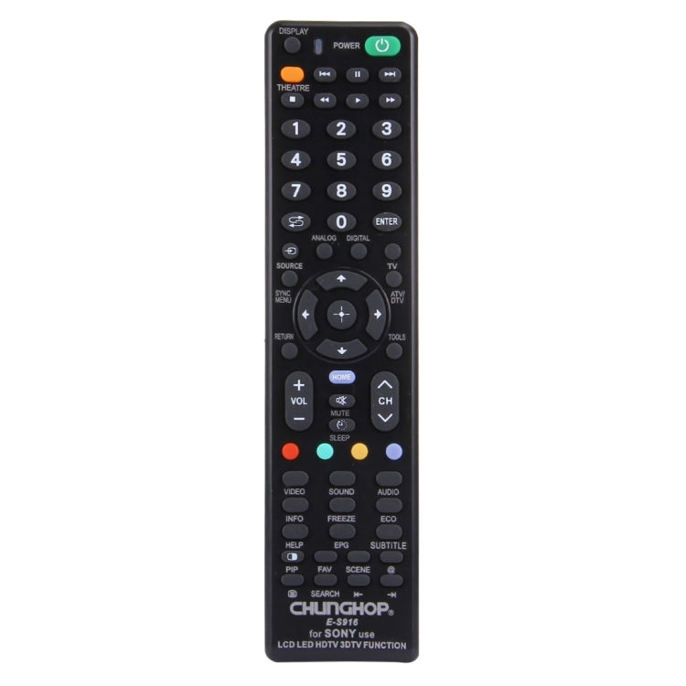 CHUNGHOP E-S916 Mando a distancia universal para SONY LED LCD HDTV 3DTV, For SONY TV