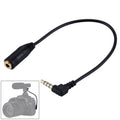 Cable de extensión de micrófono para auriculares, conector macho a hembra de Audio Jack de 20cm y 3,5mm, 3.5mm Male to Female(Black)