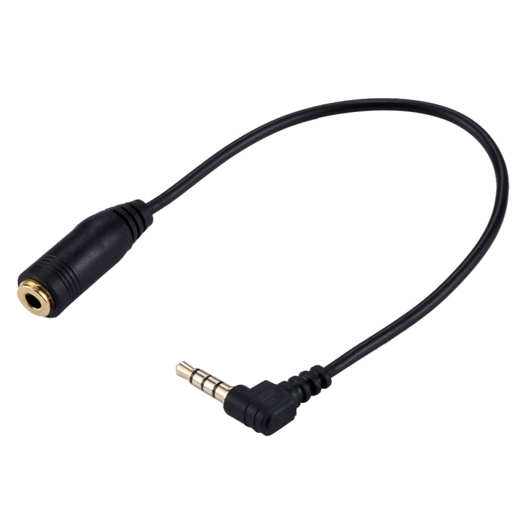 Cable de extensión de micrófono para auriculares, conector macho a hembra de Audio Jack de 20cm y 3,5mm, 3.5mm Male to Female(Black)