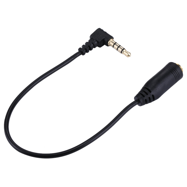 Cable de extensión de micrófono para auriculares, conector macho a hembra de Audio Jack de 20cm y 3,5mm, 3.5mm Male to Female(Black)