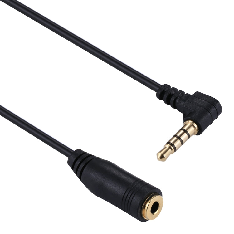 Cable de extensión de micrófono para auriculares, conector macho a hembra de Audio Jack de 20cm y 3,5mm, 3.5mm Male to Female(Black)