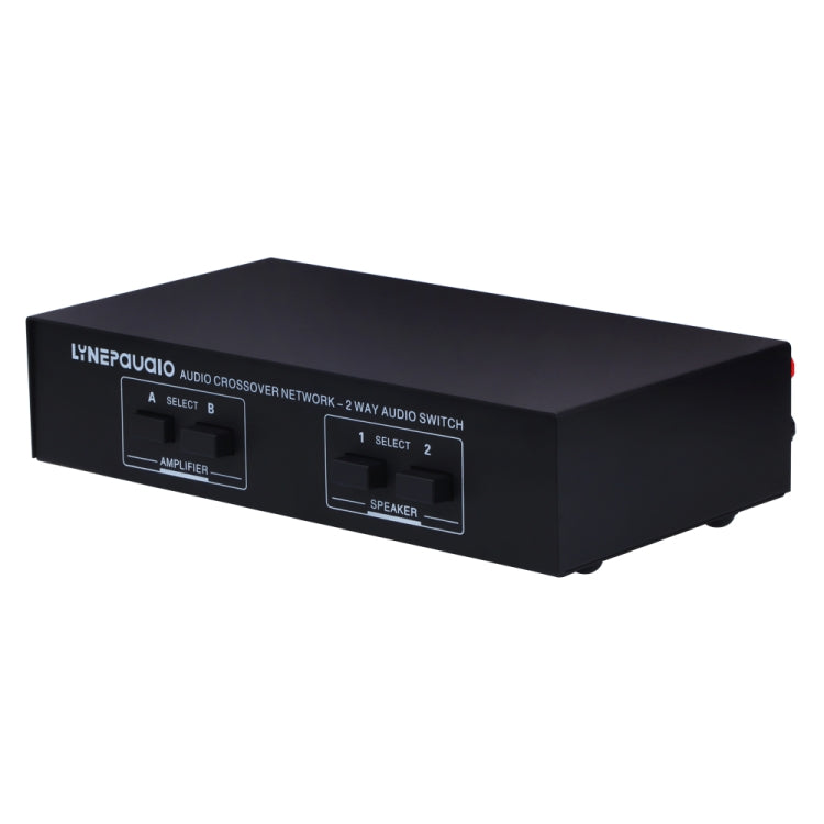 B822 Interruptor de altavoz pasivo Amplificador de potencia de 2 canales Interruptor de audio Altavoz, 2 entradas y 2 salidas