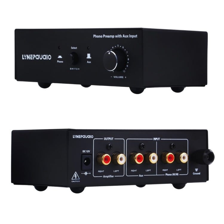 B855 LINEPAUDIO Amplificador de señal de prefonógrafo telefónico con entrada auxiliar y control de volumen