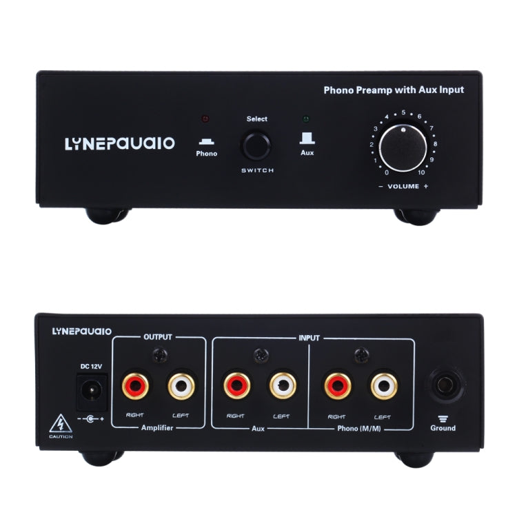 B855 LINEPAUDIO Amplificador de señal de prefonógrafo telefónico con entrada auxiliar y control de volumen