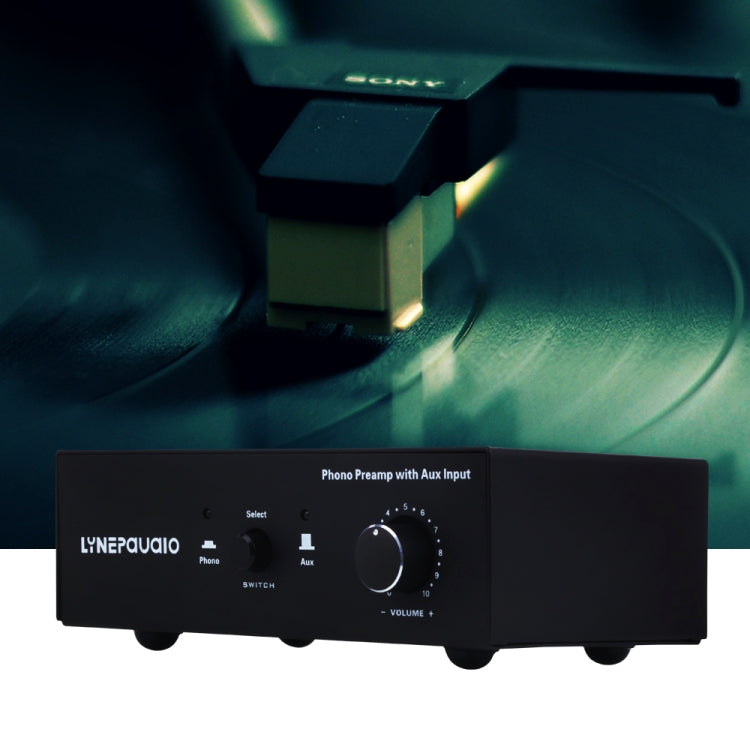 B855 LINEPAUDIO Amplificador de señal de prefonógrafo telefónico con entrada auxiliar y control de volumen