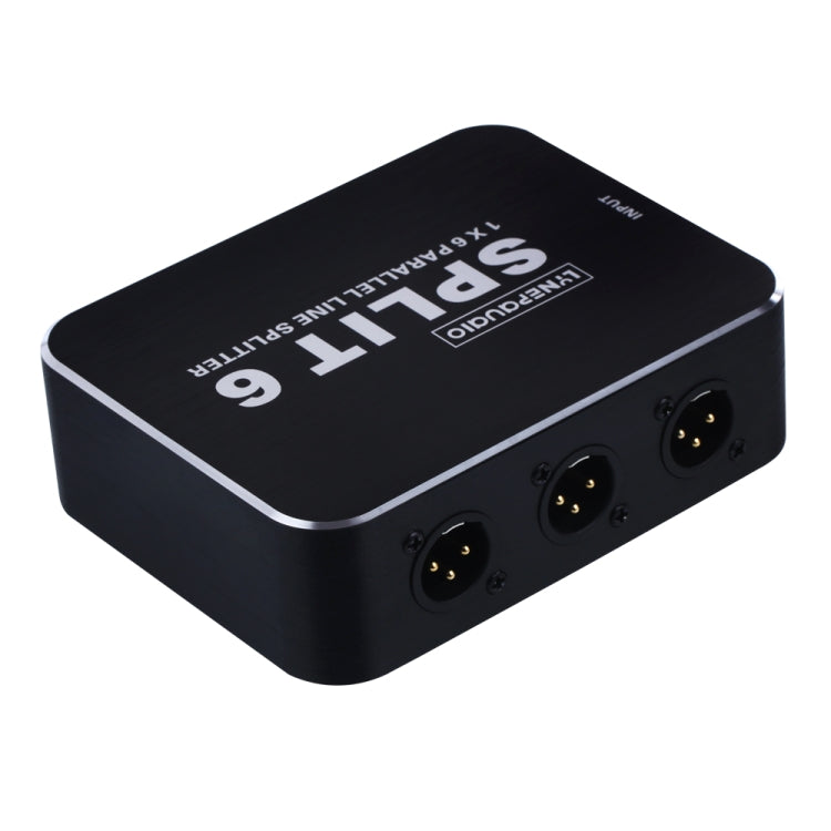 B866 Distribuidor Paralelo Horizontal 1 XLR Split, 1 Entrada y 6 Salidas
