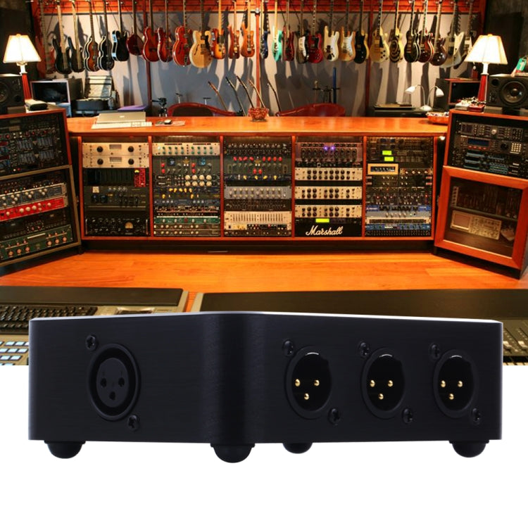 B866 Distribuidor Paralelo Horizontal 1 XLR Split, 1 Entrada y 6 Salidas