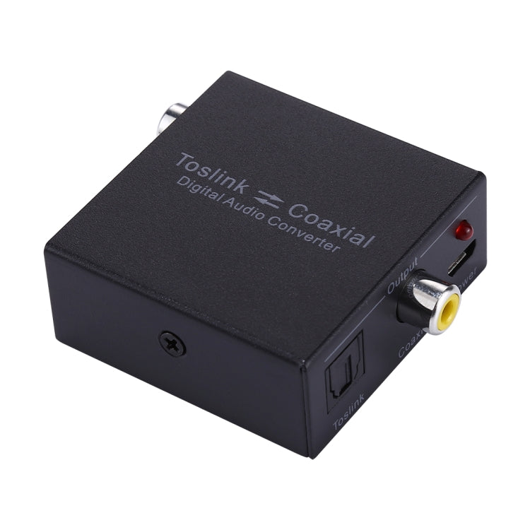 NK-Q7 Tendak óptico SPDIF Toslink a Coaxial/Coaxial a óptico SPDIF Toslink bidireccional Swtich convertidor de Audio Digital de 2 vías, SPDIF to Coaxial