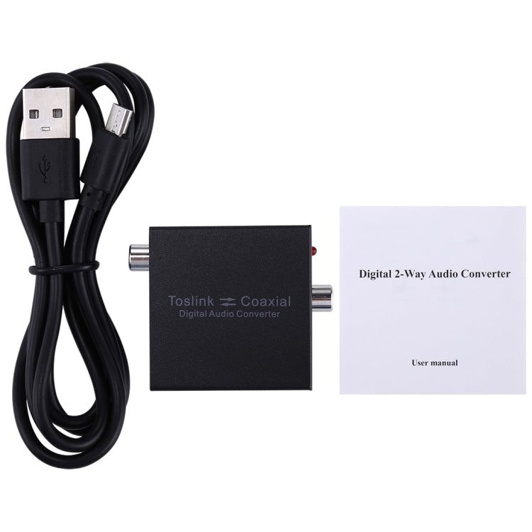 NK-Q7 Tendak óptico SPDIF Toslink a Coaxial/Coaxial a óptico SPDIF Toslink bidireccional Swtich convertidor de Audio Digital de 2 vías, SPDIF to Coaxial