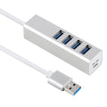 HUB USB 3.0 de 4 puertos de alimentación auto/bus de súper velocidad de 5 Gbps, USB