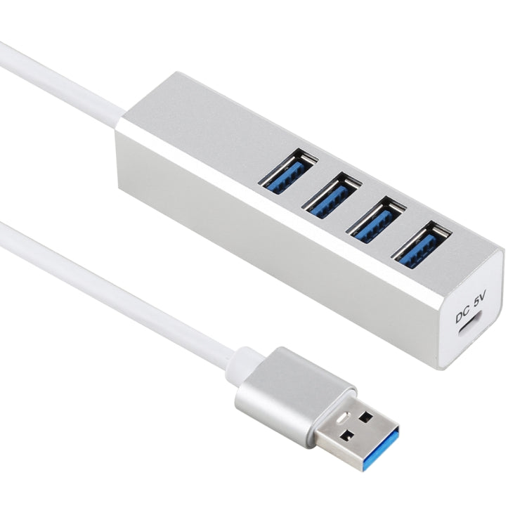 HUB USB 3.0 de 4 puertos de alimentación auto/bus de súper velocidad de 5 Gbps, USB