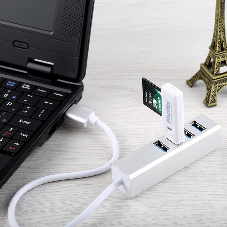 HUB USB 3.0 de 4 puertos de alimentación auto/bus de súper velocidad de 5 Gbps, USB