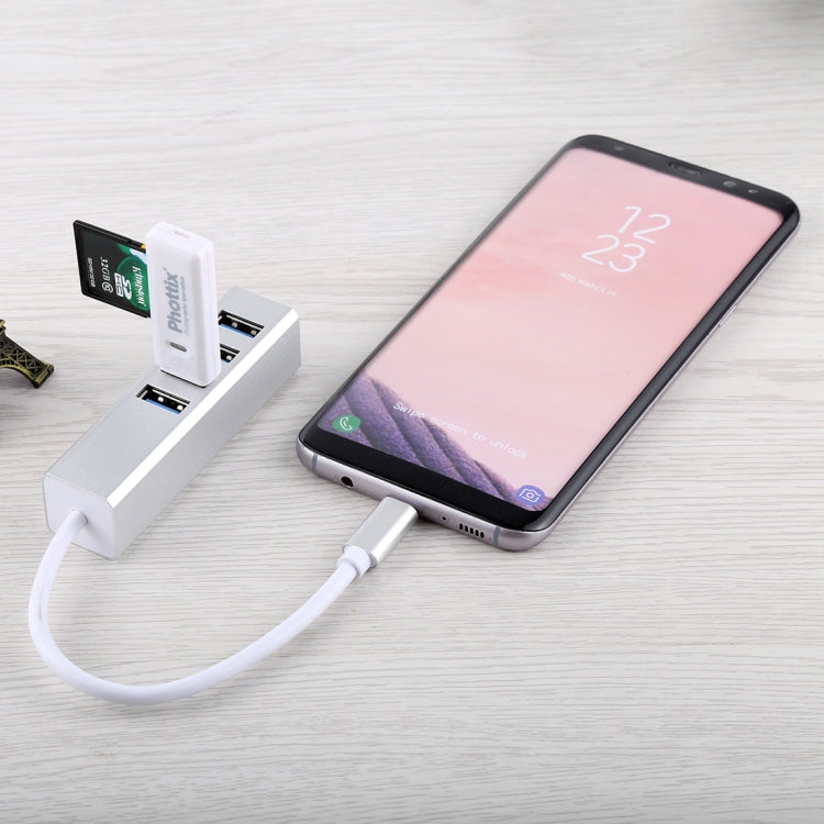 Convertidor HUB USB 3.0 a USB-C / Type-C de 5 Gbps de alimentación automática/bus de alta velocidad, Type-C