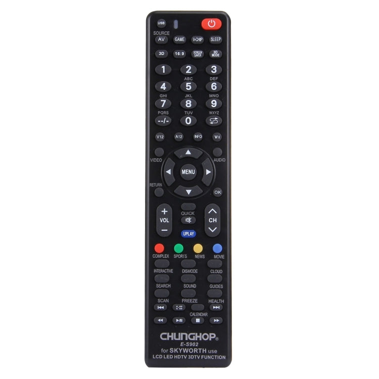 Mando a distancia universal CHUNGHOP E-S902 para SKYWORTH LED TV / LCD TV / HDTV / 3DTV, for SKYWORTH TV