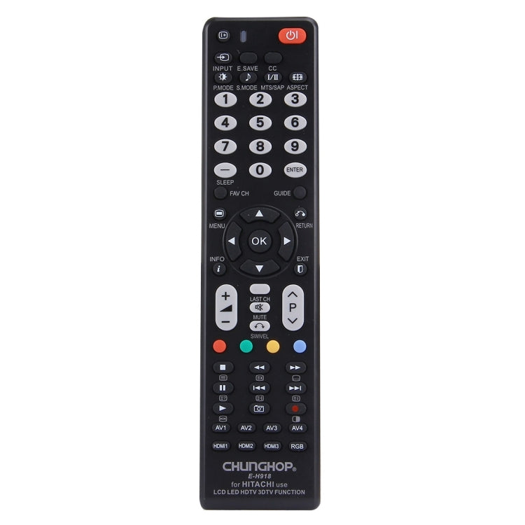Mando a distancia universal CHUNGHOP E-H918 para HITACHI LED TV / LCD TV / HDTV / 3DTV, for HITACHI TV