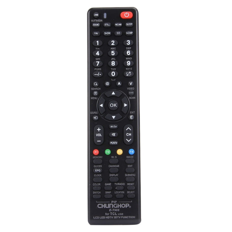 Mando a distancia universal CHUNGHOP E-T908 para TCL LED TV / LCD TV / HDTV / 3DTV, for TCL TV