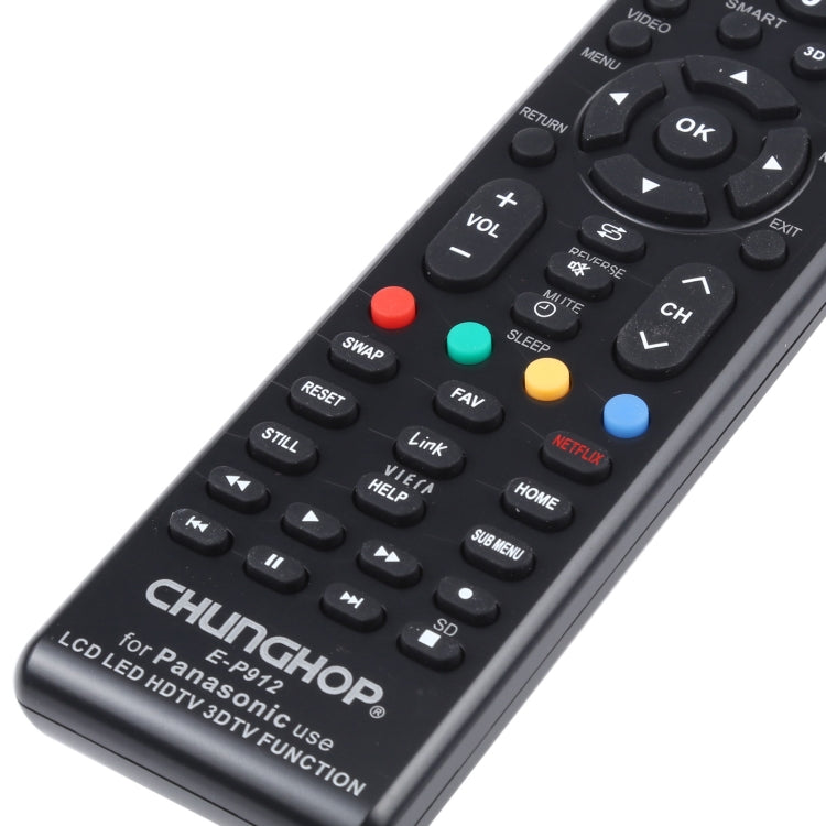 Mando a distancia universal CHUNGHOP E-P912 para PANASONIC LED TV / LCD TV / HDTV / 3DTV, for PANASONIC TV