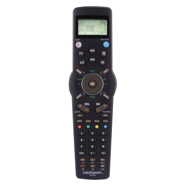 CHUNGHOP RM-L991 Mando a distancia LCD universal con función de aprendizaje para TV VCR SAT CBL DVD CD A/C, RM-L991