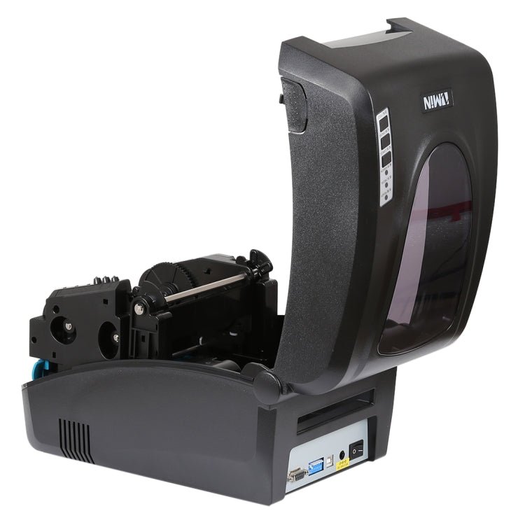X1 Conveniente puerto USB Calibración automática térmica Impresora de códigos de barras Supermercado, tienda de té, restaurante, Tamaño máximo de papel térmico admitido: 57 * 30 mm
