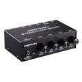LINEPAUDIO B895 Mezclador de micrófono estéreo de cinco canales con monitoreo por auriculares