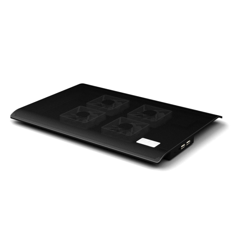 NUOXI L112A Cuatro ventiladores Velocidad ajustable Computadora portátil silenciosa Base de enfriamiento Almohadilla enfriadora USB con 2 puertos USB