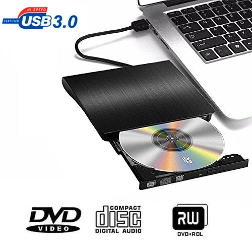 Textura cepillada USB 3.0 POP-UP Unidad externa móvil DVD-Rw DVD/CD regrabable Dispositivo externo ODD y HDD, Brushed Texture DVD(B)