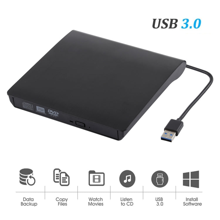Textura cepillada USB 3.0 POP-UP Unidad externa móvil DVD-Rw DVD/CD regrabable Dispositivo externo ODD y HDD, Brushed Texture DVD(B)