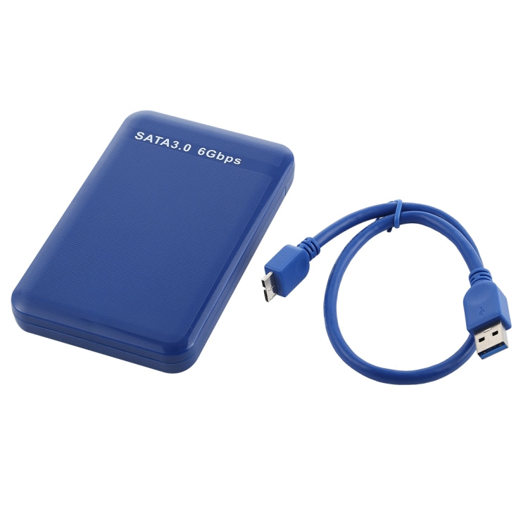 Caja HDD de 2,5 pulgadas, 6Gbps SATA 3,0 a USB 3,0, caja de unidad de disco duro, carcasa externa, Blue