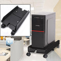 Soporte ajustable para host de computadora central con rueda, tamaño: S, H Type (Black), H Type (White)