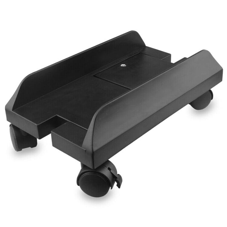 Soporte ajustable para host de computadora central con rueda, tamaño: S, H Type (Black), H Type (White)